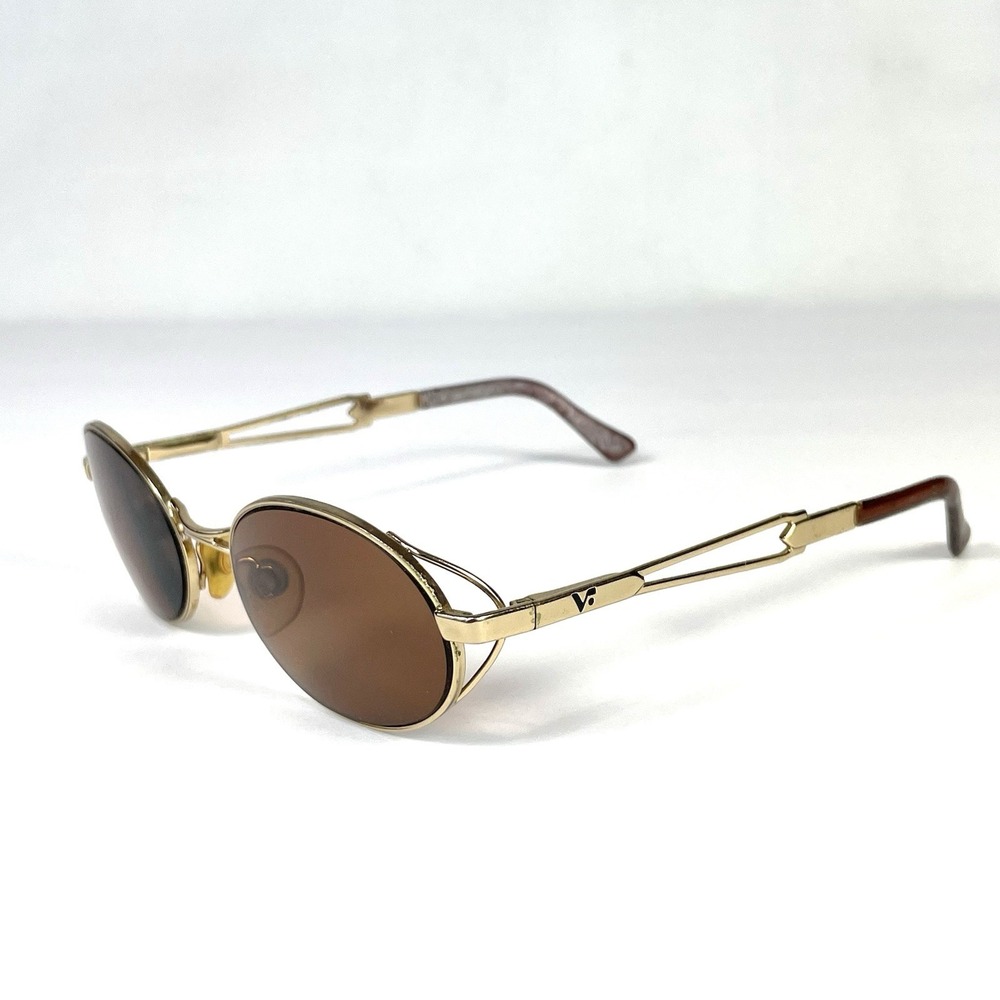 Vogue VO3233-S Oval Sunglasses Gold Metal 52-19-135 Made in Italy - Picture 3 of 9